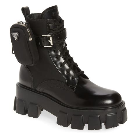 prada herl boots|prada combat boots with pouches.